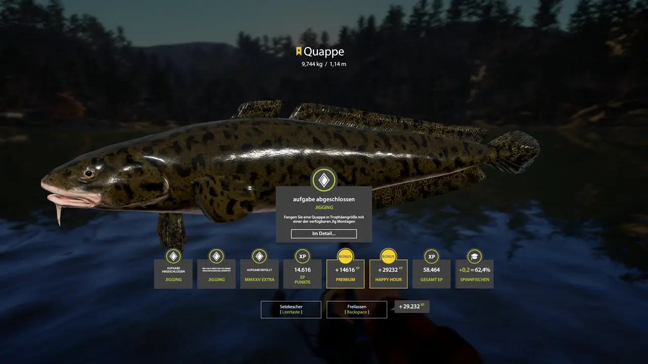 Endlich, nach etlichen N&auml;chten am Kuori gab es dann "meine Quappe". Danke K&auml;ptn f&uuml;r den K&ouml;der